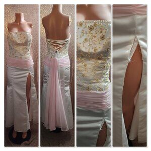 Beaded Strapless Dress